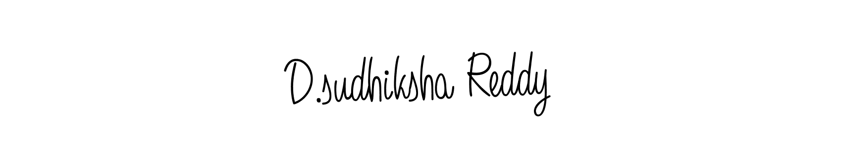 Design your own signature with our free online signature maker. With this signature software, you can create a handwritten (Angelique-Rose-font-FFP) signature for name D.sudhiksha Reddy. D.sudhiksha Reddy signature style 5 images and pictures png