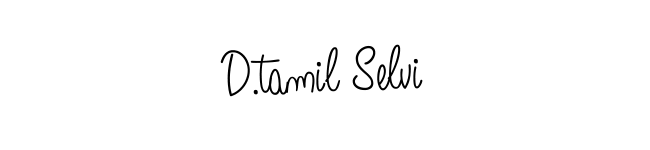 Design your own signature with our free online signature maker. With this signature software, you can create a handwritten (Angelique-Rose-font-FFP) signature for name D.tamil Selvi. D.tamil Selvi signature style 5 images and pictures png