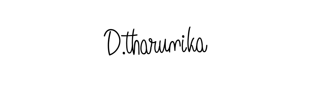 Also we have D.tharunika name is the best signature style. Create professional handwritten signature collection using Angelique-Rose-font-FFP autograph style. D.tharunika signature style 5 images and pictures png