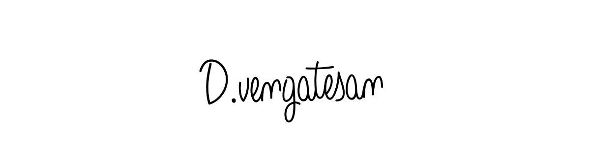 Use a signature maker to create a handwritten signature online. With this signature software, you can design (Angelique-Rose-font-FFP) your own signature for name D.vengatesan. D.vengatesan signature style 5 images and pictures png