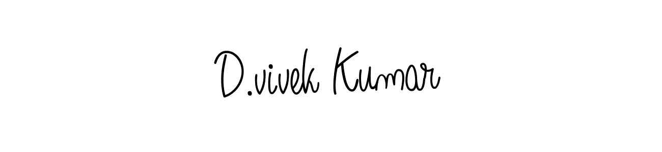 How to make D.vivek Kumar signature? Angelique-Rose-font-FFP is a professional autograph style. Create handwritten signature for D.vivek Kumar name. D.vivek Kumar signature style 5 images and pictures png