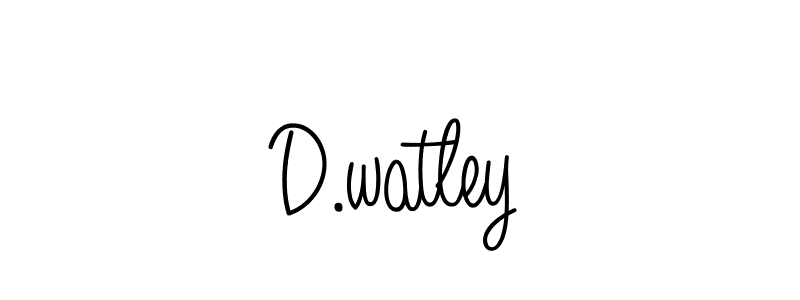 Make a beautiful signature design for name D.watley. With this signature (Angelique-Rose-font-FFP) style, you can create a handwritten signature for free. D.watley signature style 5 images and pictures png