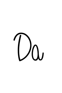 Design your own signature with our free online signature maker. With this signature software, you can create a handwritten (Angelique-Rose-font-FFP) signature for name Da. Da signature style 5 images and pictures png