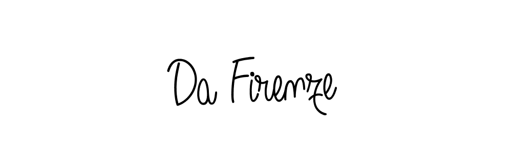 Design your own signature with our free online signature maker. With this signature software, you can create a handwritten (Angelique-Rose-font-FFP) signature for name Da Firenze. Da Firenze signature style 5 images and pictures png