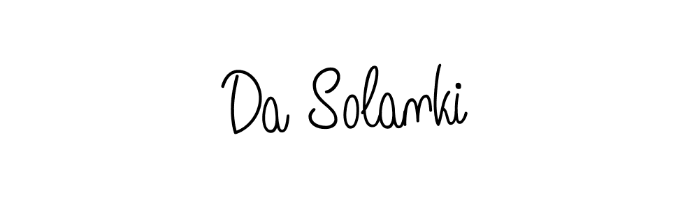 if you are searching for the best signature style for your name Da Solanki. so please give up your signature search. here we have designed multiple signature styles  using Angelique-Rose-font-FFP. Da Solanki signature style 5 images and pictures png