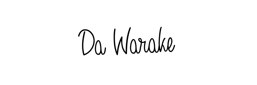 Create a beautiful signature design for name Da Warake. With this signature (Angelique-Rose-font-FFP) fonts, you can make a handwritten signature for free. Da Warake signature style 5 images and pictures png