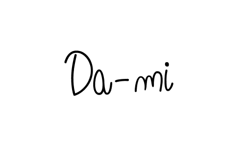 How to Draw Da-mi signature style? Angelique-Rose-font-FFP is a latest design signature styles for name Da-mi. Da-mi signature style 5 images and pictures png