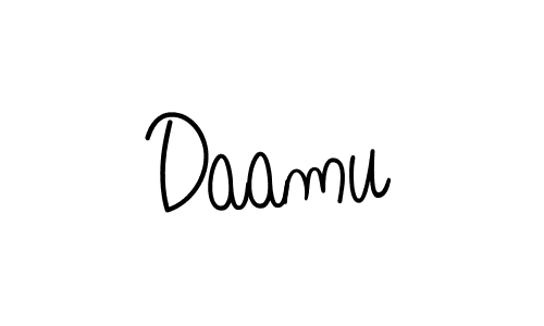 You should practise on your own different ways (Angelique-Rose-font-FFP) to write your name (Daamu) in signature. don't let someone else do it for you. Daamu signature style 5 images and pictures png