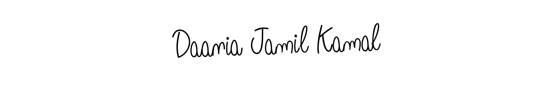 Also You can easily find your signature by using the search form. We will create Daania Jamil Kamal name handwritten signature images for you free of cost using Angelique-Rose-font-FFP sign style. Daania Jamil Kamal signature style 5 images and pictures png