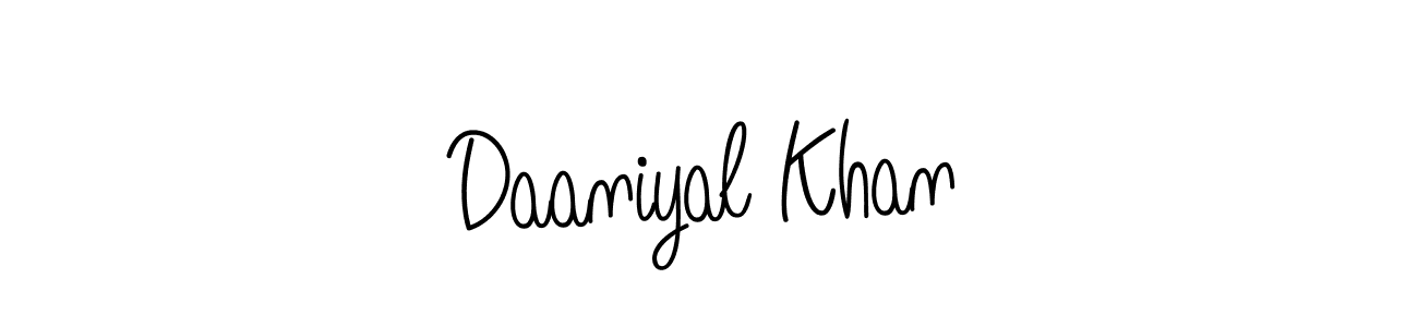 Design your own signature with our free online signature maker. With this signature software, you can create a handwritten (Angelique-Rose-font-FFP) signature for name Daaniyal Khan. Daaniyal Khan signature style 5 images and pictures png