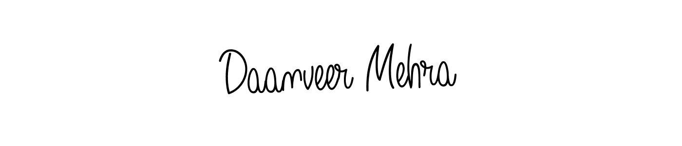 Use a signature maker to create a handwritten signature online. With this signature software, you can design (Angelique-Rose-font-FFP) your own signature for name Daanveer Mehra. Daanveer Mehra signature style 5 images and pictures png