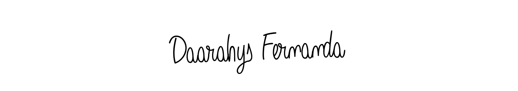 Check out images of Autograph of Daarahys Fernanda name. Actor Daarahys Fernanda Signature Style. Angelique-Rose-font-FFP is a professional sign style online. Daarahys Fernanda signature style 5 images and pictures png