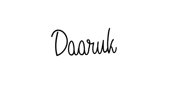 Design your own signature with our free online signature maker. With this signature software, you can create a handwritten (Angelique-Rose-font-FFP) signature for name Daaruk. Daaruk signature style 5 images and pictures png