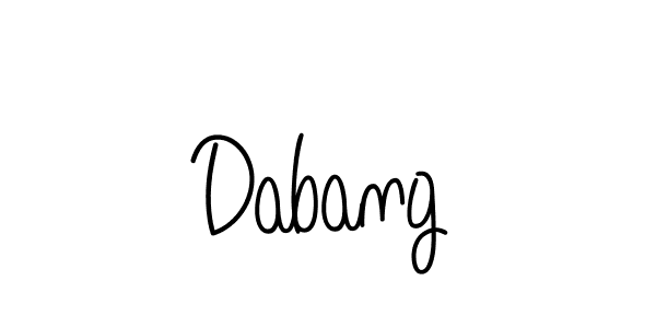 How to make Dabang signature? Angelique-Rose-font-FFP is a professional autograph style. Create handwritten signature for Dabang name. Dabang signature style 5 images and pictures png