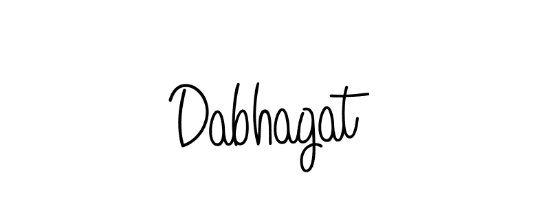 Create a beautiful signature design for name Dabhagat. With this signature (Angelique-Rose-font-FFP) fonts, you can make a handwritten signature for free. Dabhagat signature style 5 images and pictures png