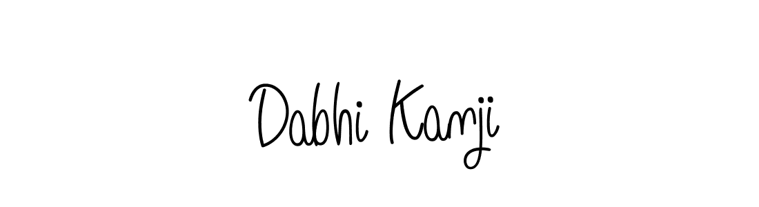 Dabhi Kanji stylish signature style. Best Handwritten Sign (Angelique-Rose-font-FFP) for my name. Handwritten Signature Collection Ideas for my name Dabhi Kanji. Dabhi Kanji signature style 5 images and pictures png