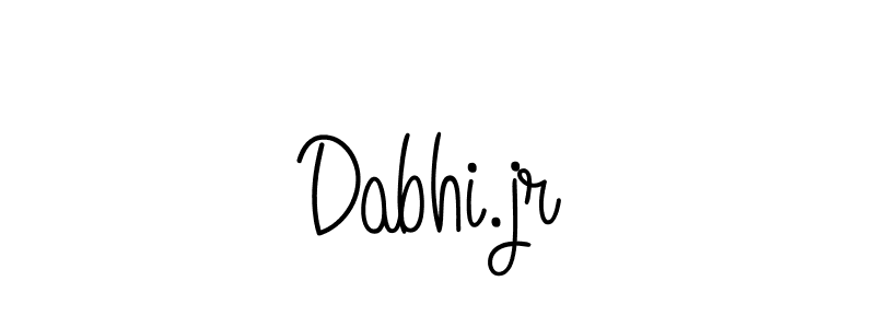 Once you've used our free online signature maker to create your best signature Angelique-Rose-font-FFP style, it's time to enjoy all of the benefits that Dabhi.jr name signing documents. Dabhi.jr signature style 5 images and pictures png