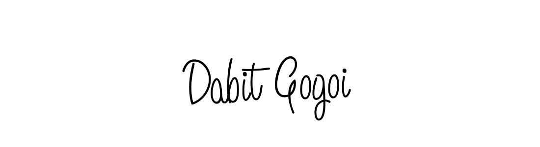 Also we have Dabit Gogoi name is the best signature style. Create professional handwritten signature collection using Angelique-Rose-font-FFP autograph style. Dabit Gogoi signature style 5 images and pictures png