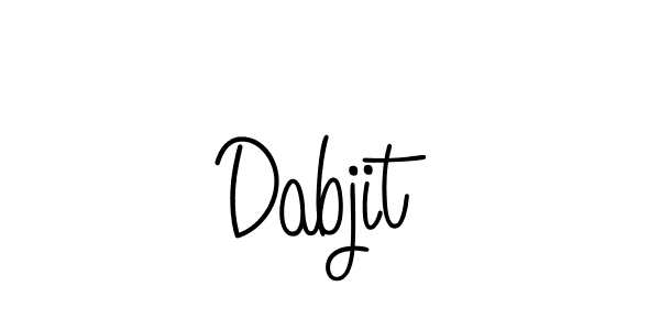 You should practise on your own different ways (Angelique-Rose-font-FFP) to write your name (Dabjit) in signature. don't let someone else do it for you. Dabjit signature style 5 images and pictures png