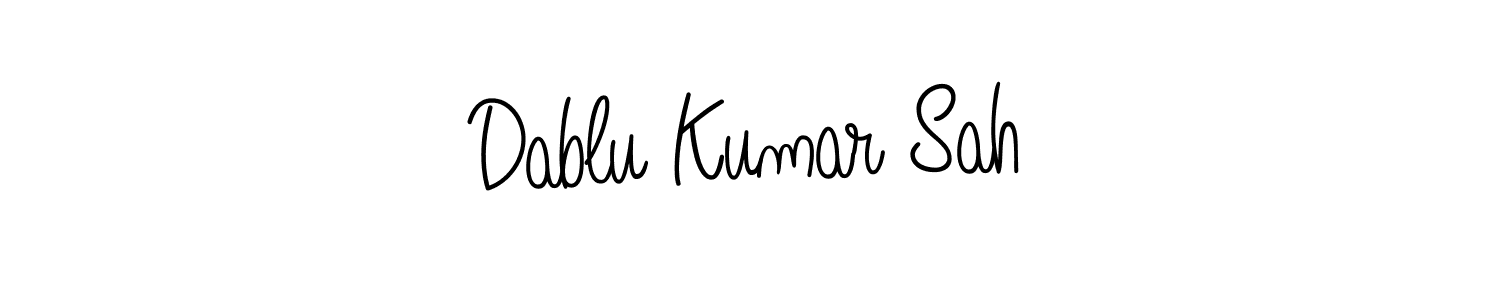 Dablu Kumar Sah stylish signature style. Best Handwritten Sign (Angelique-Rose-font-FFP) for my name. Handwritten Signature Collection Ideas for my name Dablu Kumar Sah. Dablu Kumar Sah signature style 5 images and pictures png