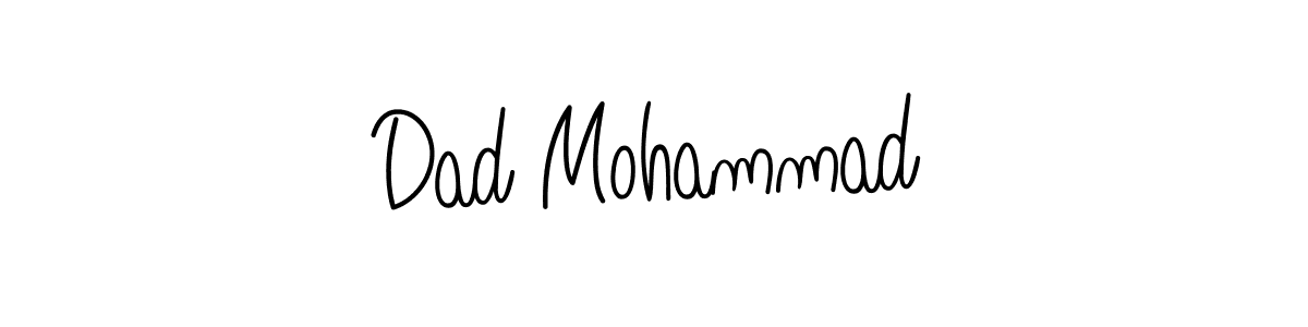 Dad Mohammad stylish signature style. Best Handwritten Sign (Angelique-Rose-font-FFP) for my name. Handwritten Signature Collection Ideas for my name Dad Mohammad. Dad Mohammad signature style 5 images and pictures png