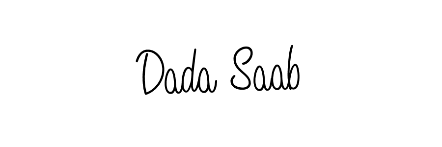 Dada Saab stylish signature style. Best Handwritten Sign (Angelique-Rose-font-FFP) for my name. Handwritten Signature Collection Ideas for my name Dada Saab. Dada Saab signature style 5 images and pictures png