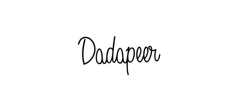 You can use this online signature creator to create a handwritten signature for the name Dadapeer. This is the best online autograph maker. Dadapeer signature style 5 images and pictures png