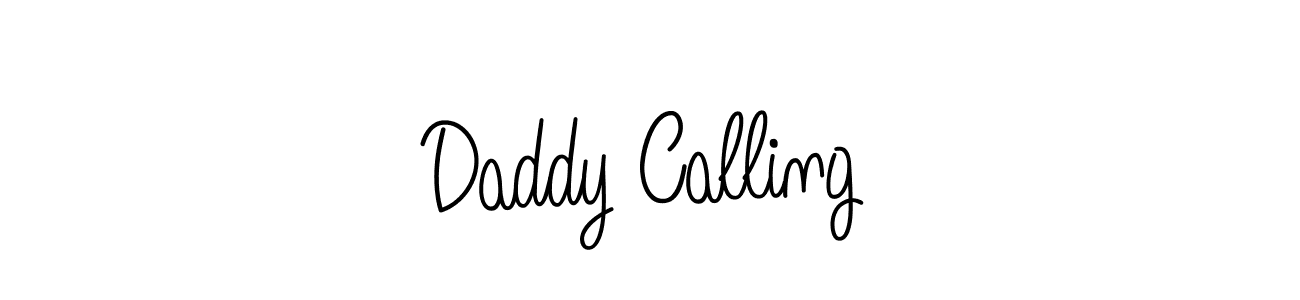 Design your own signature with our free online signature maker. With this signature software, you can create a handwritten (Angelique-Rose-font-FFP) signature for name Daddy Calling. Daddy Calling signature style 5 images and pictures png