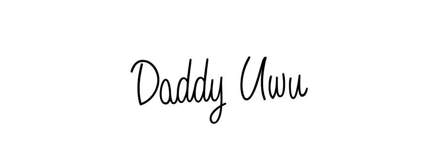 Best and Professional Signature Style for Daddy Uwu. Angelique-Rose-font-FFP Best Signature Style Collection. Daddy Uwu signature style 5 images and pictures png