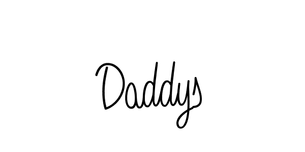 Design your own signature with our free online signature maker. With this signature software, you can create a handwritten (Angelique-Rose-font-FFP) signature for name Daddys. Daddys signature style 5 images and pictures png