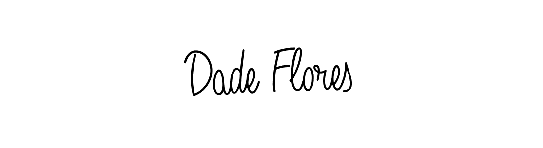 Dade Flores stylish signature style. Best Handwritten Sign (Angelique-Rose-font-FFP) for my name. Handwritten Signature Collection Ideas for my name Dade Flores. Dade Flores signature style 5 images and pictures png