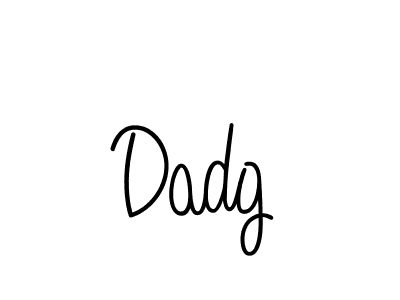 Design your own signature with our free online signature maker. With this signature software, you can create a handwritten (Angelique-Rose-font-FFP) signature for name Dadg. Dadg signature style 5 images and pictures png