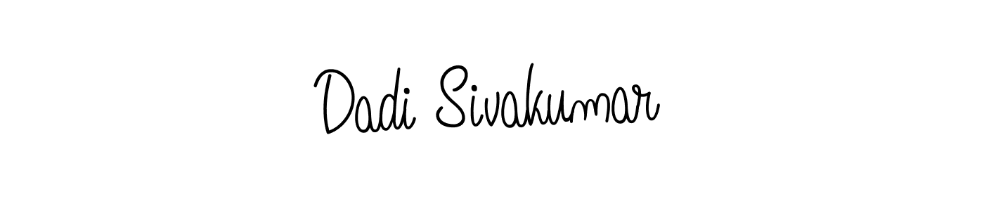 Create a beautiful signature design for name Dadi Sivakumar. With this signature (Angelique-Rose-font-FFP) fonts, you can make a handwritten signature for free. Dadi Sivakumar signature style 5 images and pictures png