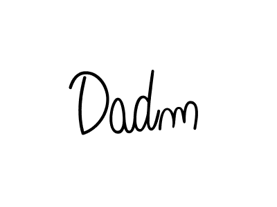 Design your own signature with our free online signature maker. With this signature software, you can create a handwritten (Angelique-Rose-font-FFP) signature for name Dadm. Dadm signature style 5 images and pictures png