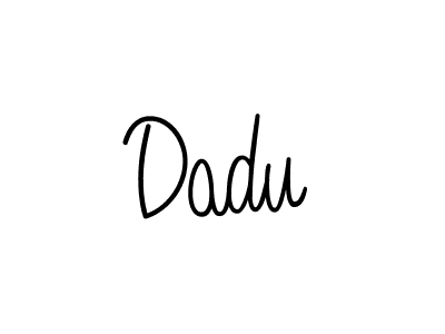 Design your own signature with our free online signature maker. With this signature software, you can create a handwritten (Angelique-Rose-font-FFP) signature for name Dadu. Dadu signature style 5 images and pictures png