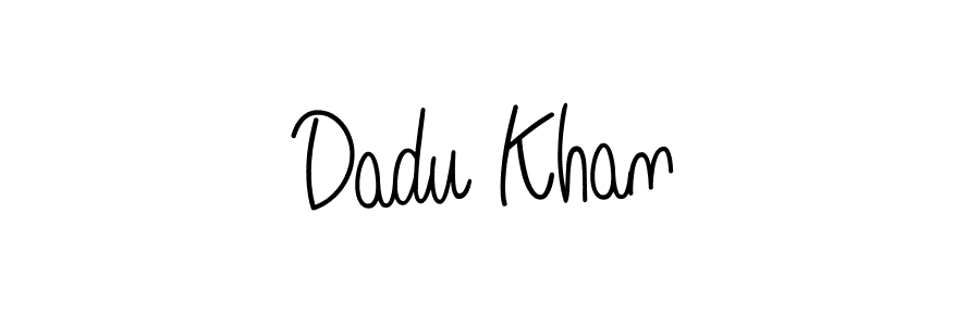 How to make Dadu Khan name signature. Use Angelique-Rose-font-FFP style for creating short signs online. This is the latest handwritten sign. Dadu Khan signature style 5 images and pictures png