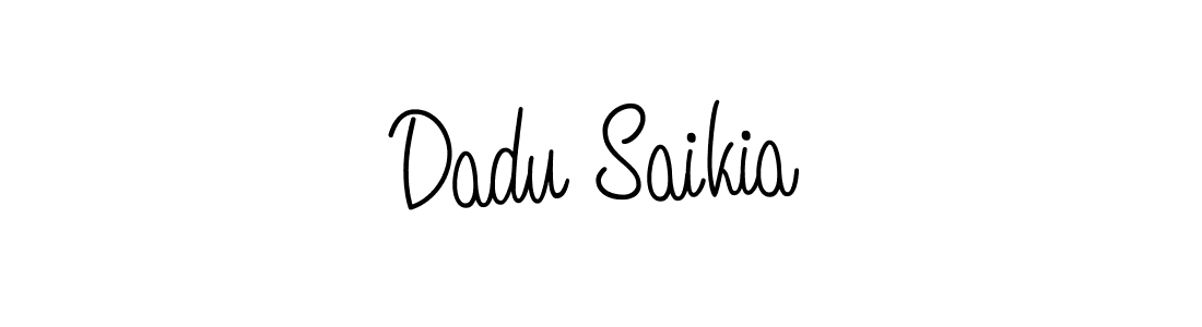 Dadu Saikia stylish signature style. Best Handwritten Sign (Angelique-Rose-font-FFP) for my name. Handwritten Signature Collection Ideas for my name Dadu Saikia. Dadu Saikia signature style 5 images and pictures png