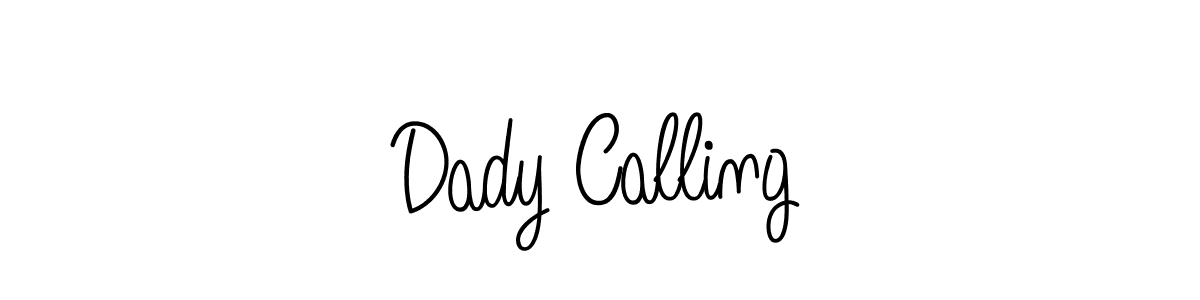 The best way (Angelique-Rose-font-FFP) to make a short signature is to pick only two or three words in your name. The name Dady Calling include a total of six letters. For converting this name. Dady Calling signature style 5 images and pictures png