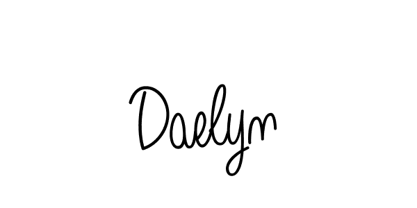 How to make Daelyn name signature. Use Angelique-Rose-font-FFP style for creating short signs online. This is the latest handwritten sign. Daelyn signature style 5 images and pictures png
