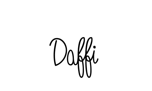 Design your own signature with our free online signature maker. With this signature software, you can create a handwritten (Angelique-Rose-font-FFP) signature for name Daffi. Daffi signature style 5 images and pictures png