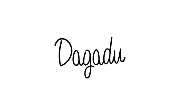 The best way (Angelique-Rose-font-FFP) to make a short signature is to pick only two or three words in your name. The name Dagadu include a total of six letters. For converting this name. Dagadu signature style 5 images and pictures png