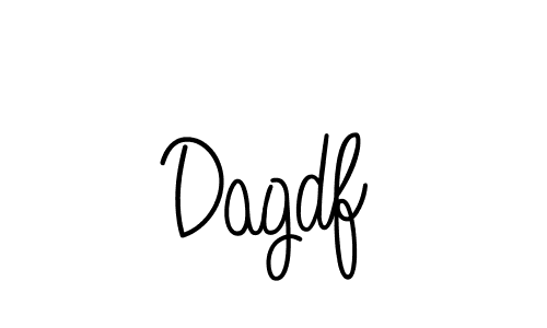 You should practise on your own different ways (Angelique-Rose-font-FFP) to write your name (Dagdf) in signature. don't let someone else do it for you. Dagdf signature style 5 images and pictures png