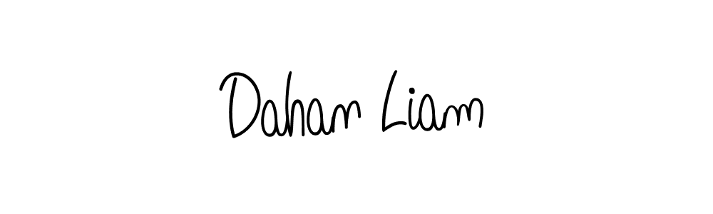 This is the best signature style for the Dahan Liam name. Also you like these signature font (Angelique-Rose-font-FFP). Mix name signature. Dahan Liam signature style 5 images and pictures png