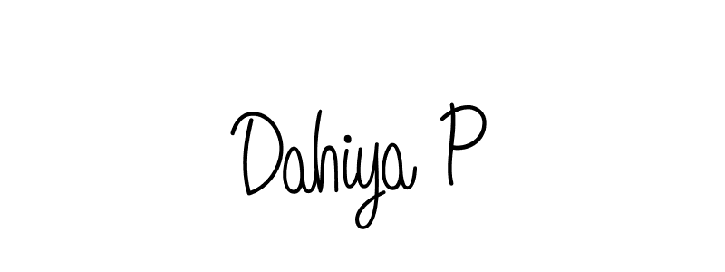 Dahiya P stylish signature style. Best Handwritten Sign (Angelique-Rose-font-FFP) for my name. Handwritten Signature Collection Ideas for my name Dahiya P. Dahiya P signature style 5 images and pictures png