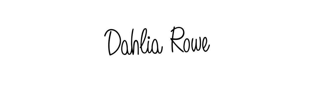 How to make Dahlia Rowe name signature. Use Angelique-Rose-font-FFP style for creating short signs online. This is the latest handwritten sign. Dahlia Rowe signature style 5 images and pictures png