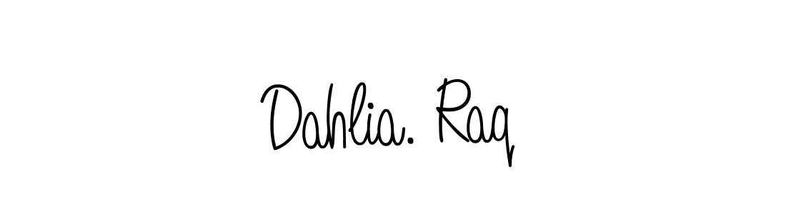 Design your own signature with our free online signature maker. With this signature software, you can create a handwritten (Angelique-Rose-font-FFP) signature for name Dahlia. Raq. Dahlia. Raq signature style 5 images and pictures png