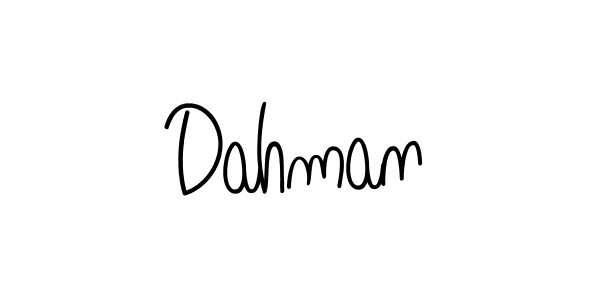 How to make Dahman name signature. Use Angelique-Rose-font-FFP style for creating short signs online. This is the latest handwritten sign. Dahman signature style 5 images and pictures png