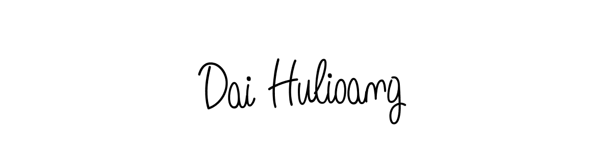 Use a signature maker to create a handwritten signature online. With this signature software, you can design (Angelique-Rose-font-FFP) your own signature for name Dai Hulioang. Dai Hulioang signature style 5 images and pictures png