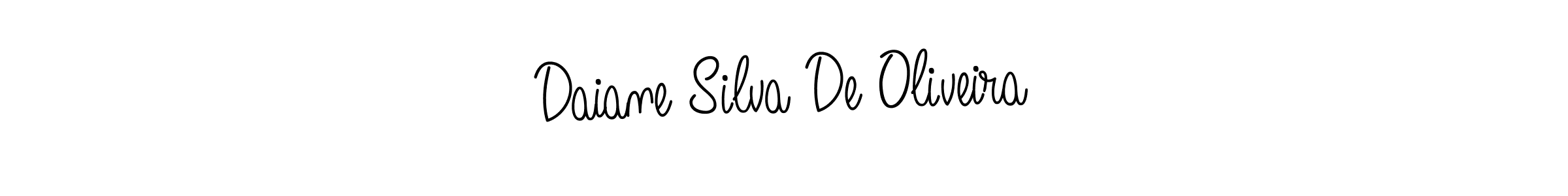 Use a signature maker to create a handwritten signature online. With this signature software, you can design (Angelique-Rose-font-FFP) your own signature for name Daiane Silva De Oliveira. Daiane Silva De Oliveira signature style 5 images and pictures png