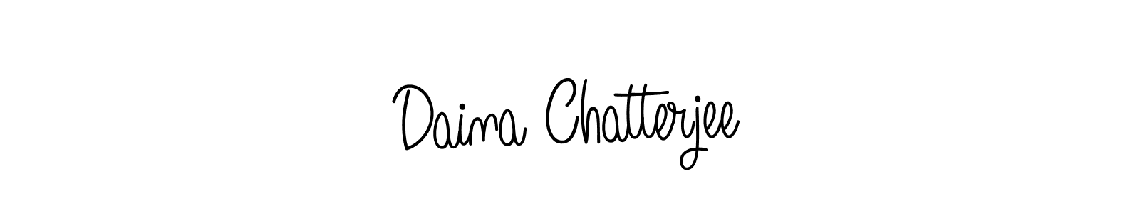 Check out images of Autograph of Daina Chatterjee name. Actor Daina Chatterjee Signature Style. Angelique-Rose-font-FFP is a professional sign style online. Daina Chatterjee signature style 5 images and pictures png